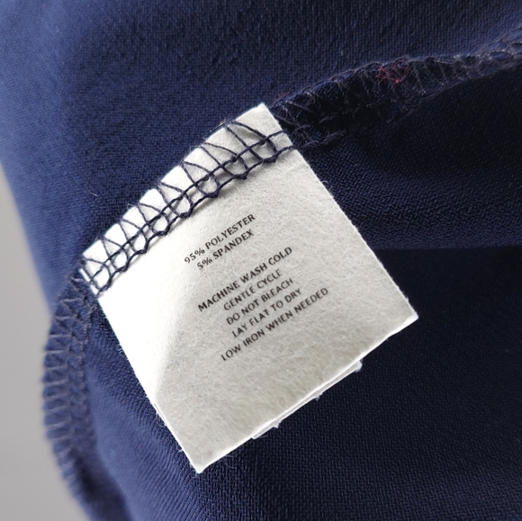 Kiyonna Essentials Wrap Dress 3X Navy Blue Stretch VNeck‎ Tie Elbow Sleeve Midi - Picture 8 of 8